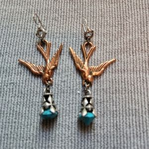 Lucky brand bird dangle earrings